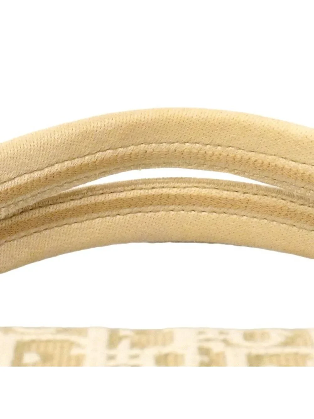 Dior Tote Oblique Book Canvas Leather Beige Gold 2-Way